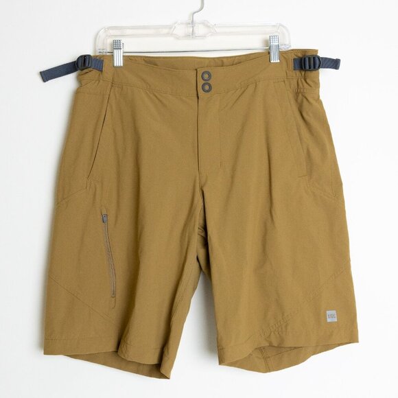 ✨ MEC Crinkum Plus Shorts Padded Mustard Brown Mountain Biking Size 36 - Picture 2 of 16
